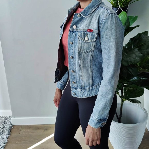 Vintage Handmade Embroidered Denim Jacket "Starry Sky" - Picture 2 of 10